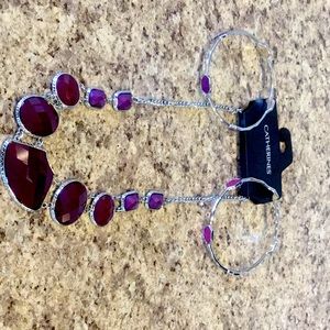 New Silver and Purple Necklace with Matching Bracelets!